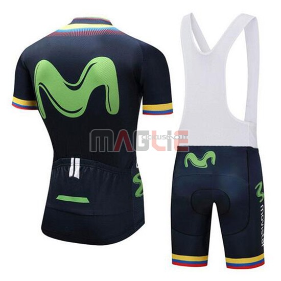 2018 Maglia Movistar Manica Corta Campione Colombia